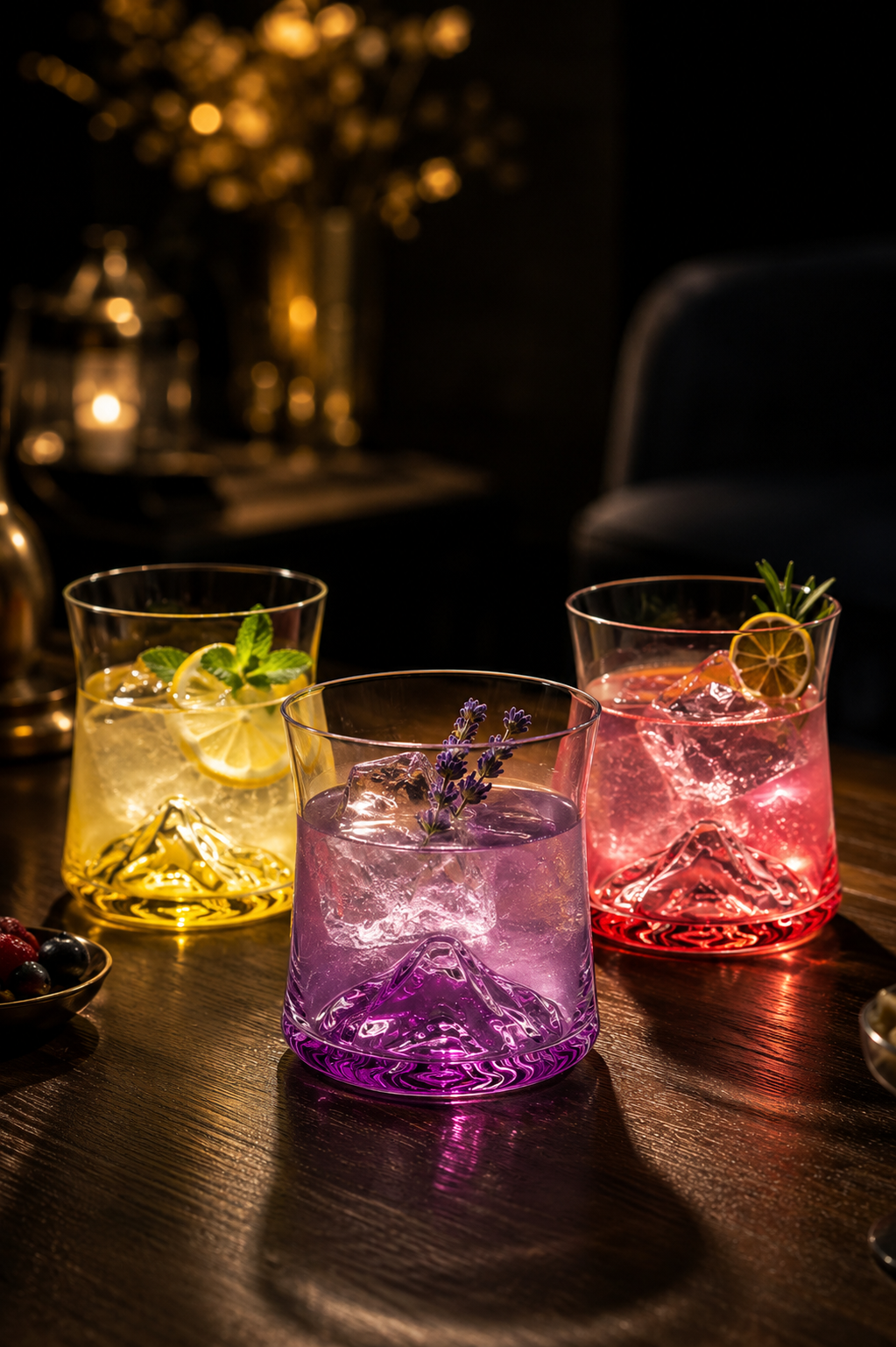 Colourful Whisky Glass 320 Ml - Set Of 6 Pcs