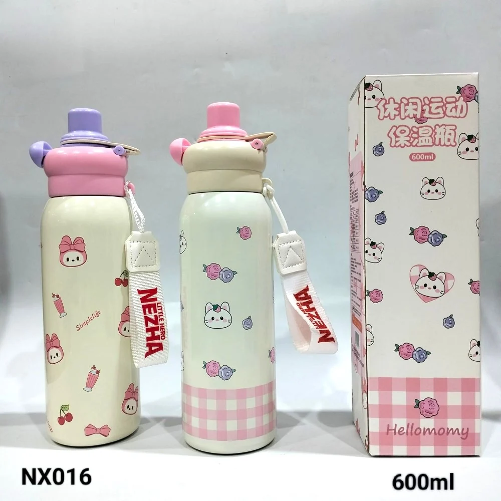 Double Wall Bottle 600 Ml – 1 Pc - Random Color