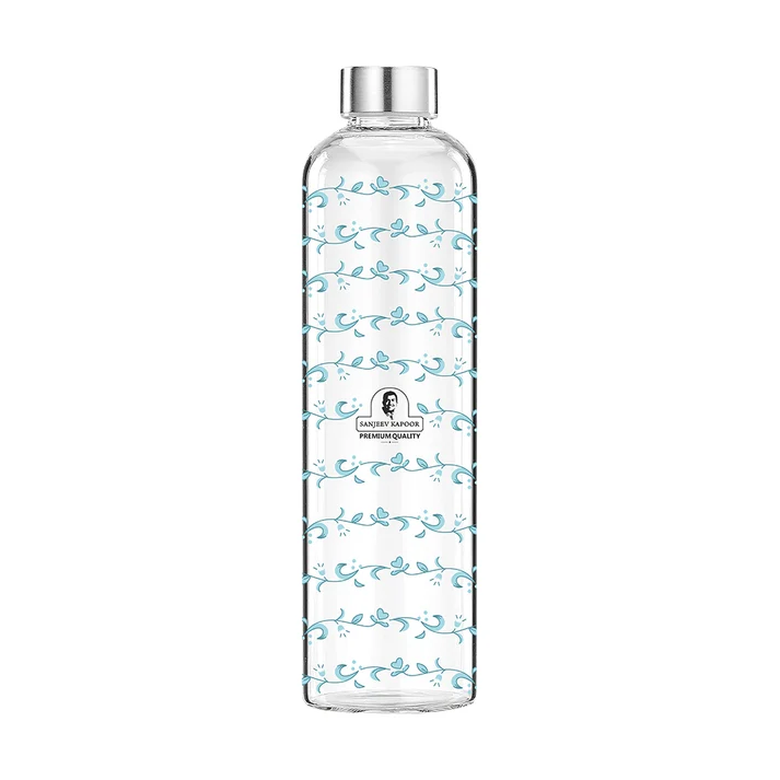 Moonstone Borosilicate Round Bottle with Steel Lid - 500 ML