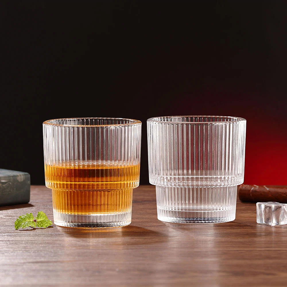 Stackable Whisky Glass - 330 ML, Set of 6 PCS
